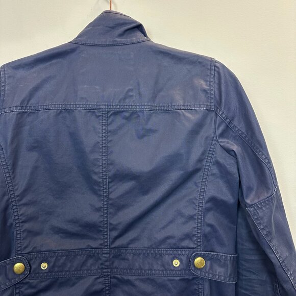 J. Crew Coated Navy Downtown Field Utility Jacket XS - Picture 12 of 15